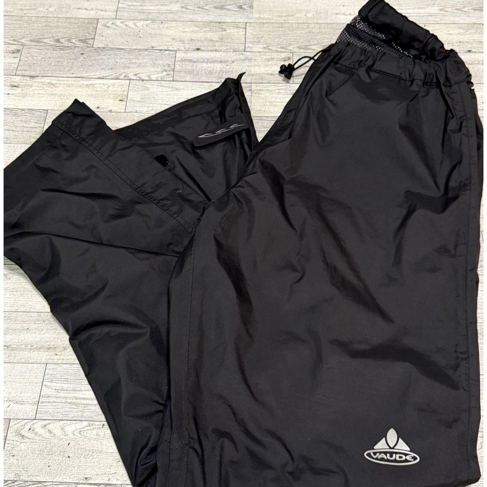 Vaude Ceplex Active Waterproof Rain Cycling Pants Lightweight Black Size SMALL